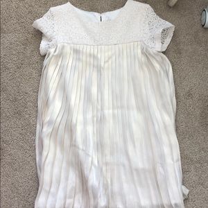 Girls satin/pleated dress
